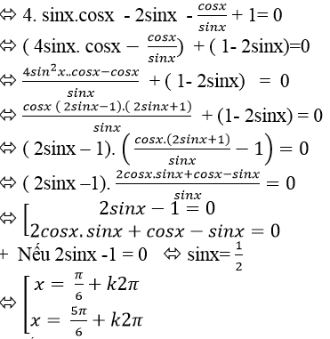 Cách giải phương trình lượng giác bằng cách đưa về dạng tích cực hay - Toán lớp 11