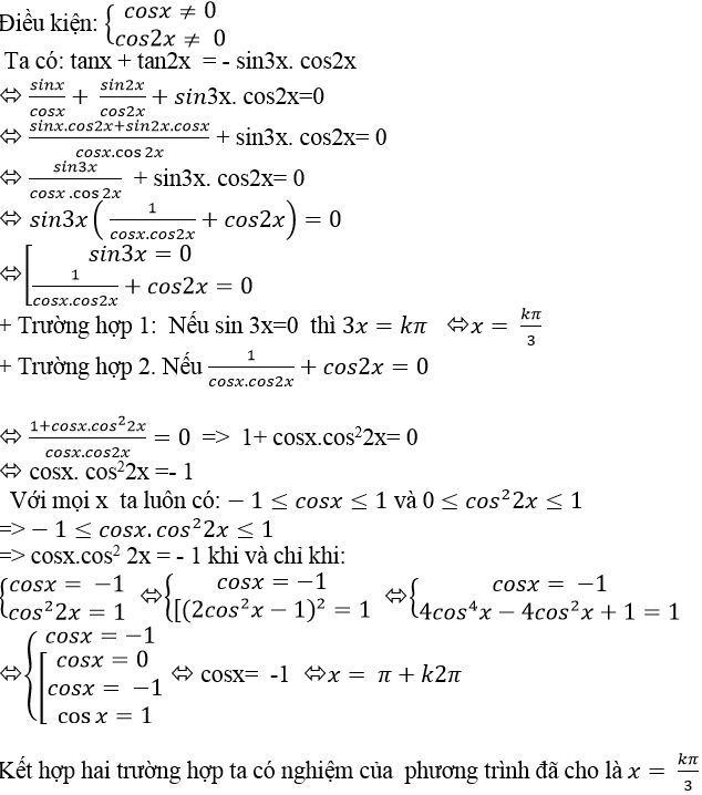 Cách giải phương trình lượng giác bằng cách đưa về dạng tích cực hay - Toán lớp 11