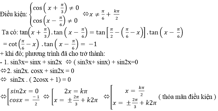 Cách giải Phương trình lượng giác không mẫu mực cực hay - Toán lớp 11