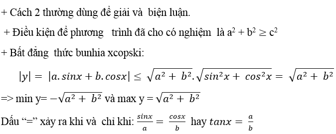 Phương trình quy về phương trình bậc nhất đối với sinx và cosx - Toán lớp 11