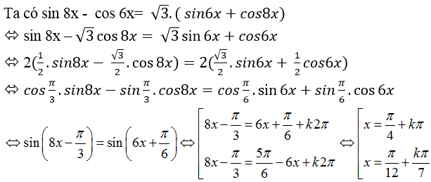 Phương trình quy về phương trình bậc nhất đối với sinx và cosx - Toán lớp 11