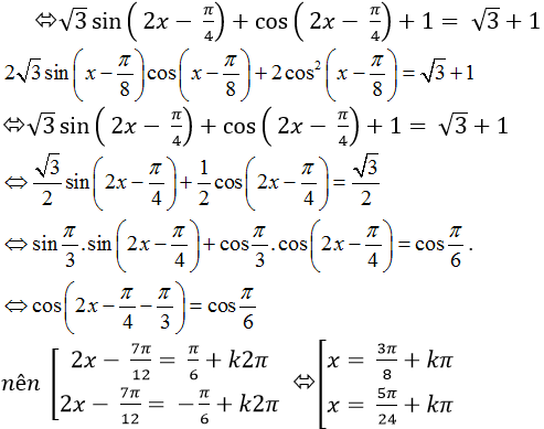 Phương trình quy về phương trình bậc nhất đối với sinx và cosx - Toán lớp 11