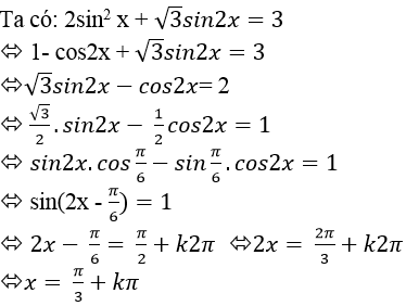 Phương trình quy về phương trình bậc nhất đối với sinx và cosx - Toán lớp 11