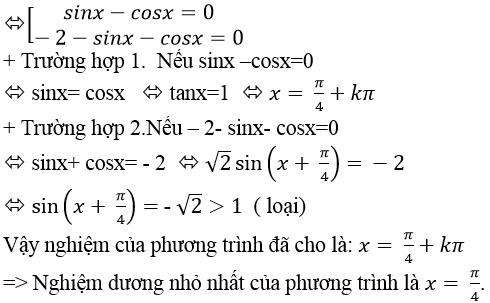 Phương trình quy về phương trình bậc nhất đối với sinx và cosx - Toán lớp 11