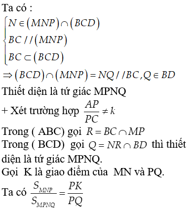 Tìm giao tuyến của 2 mặt phẳng. Thiết diện qua 1 điểm song song với mặt phẳng - Toán lớp 11