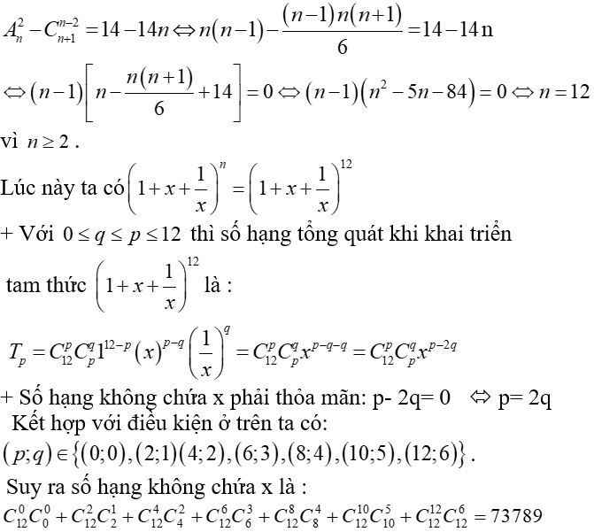 Tìm số hạng chứa x^a trong khai triển đa thức P cực hay có lời giải