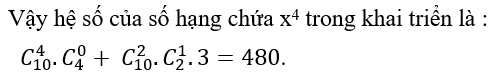 Tìm số hạng chứa x^a trong khai triển đa thức P cực hay có lời giải