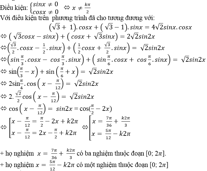 Tìm số nghiệm của phương trình lượng giác trong khoảng, đoạn - Toán lớp 11