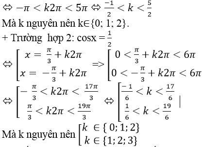 Tìm số nghiệm của phương trình lượng giác trong khoảng, đoạn - Toán lớp 11