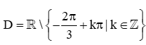 Tìm tập xác định của hàm số lượng giác lớp 11 (bài tập + lời giải)
