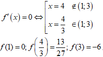 Bài tập Tìm giá trị lớn nhất, nhỏ nhất của hàm số trong đề thi Đại học có lời giải (2 dạng)