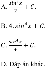Tìm nguyên hàm của hàm số lượng giác bằng phương pháp đổi biến số cực hay - Toán lớp 12