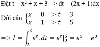 Tính tích phân hàm số mũ, logarit bằng phương pháp đổi biến số - Toán lớp 12
