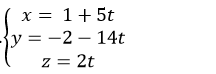 Viết phương trình đường thẳng nằm trong mặt phẳng và cắt hai đường thẳng - Toán lớp 12