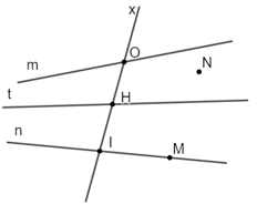 Nhận biết các quan hệ: điểm thuộc, không thuộc đường thẳng; đường thẳng đi qua hai điểm phân biệt; ba điểm thẳng hàng lớp 6 (bài tập + lời giải)