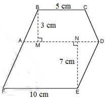 Tính chu vi và diện tích của hình bình hành, hình thang cân lớp 6 (bài tập + lời giải)