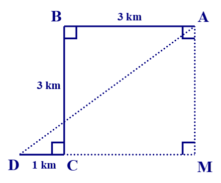 Các Bài toán thực tế về vận dụng định lí Pythagore lớp 8 (bài tập + lời giải)
