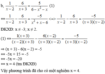 Cách giải phương trình chứa ẩn ở mẫu cực hay, có đáp án | Toán lớp 8