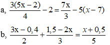 Cách giải phương trình đưa được về dạng ax + b = 0 cực hay, có đáp án | Toán lớp 8