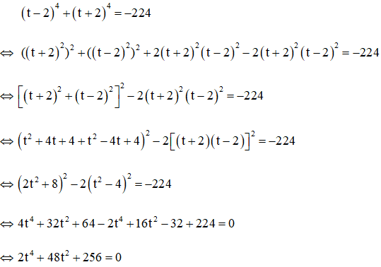 Cách giải phương trình bậc bốn bằng cách đặt t (dạng (x + a)4 + (x + b)4 = c) | Toán lớp 9