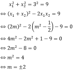 Cách tìm m để phương trình bậc hai có nghiệm thỏa mãn điều kiện | Toán lớp 9