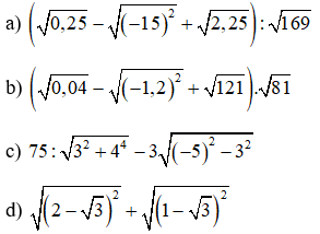 Dạng toán Liên hệ giữa căn bậc hai và hằng đẳng thức chọn lọc