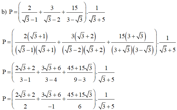 Sử dụng biểu thức nhân liên hợp để giải toán chứa căn bậc hai, căn bậc ba