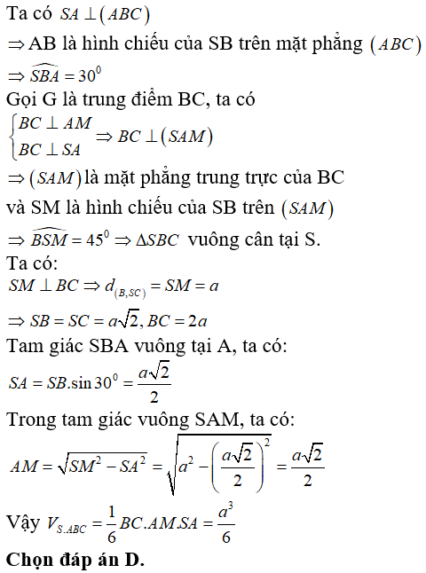 Trắc nghiệm Thể tích khối đa diện có đáp án năm 2023