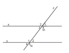 Trắc nghiệm Các góc tạo bởi một đường thẳng cắt hai đường thẳng - Bài tập Toán lớp 7 chọn lọc có đáp án, lời giải chi tiết