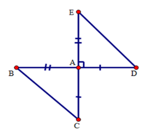 Trắc nghiệm Trường hợp bằng nhau thứ hai của tam giác: cạnh - góc - cạnh - Bài tập Toán lớp 7 chọn lọc có đáp án, lời giải chi tiết
