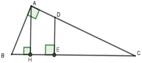 Trắc nghiệm Các trường hợp đồng dạng của tam giác vuông có đáp án