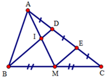 Trắc nghiệm Đường trung bình của tam giác, của hình thang có đáp án