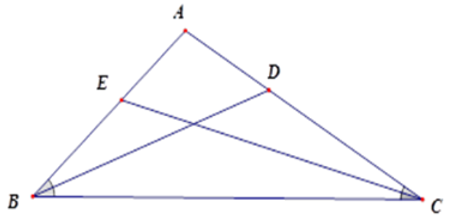 Trắc nghiệm Tính chất đường phân giác của tam giác có đáp án