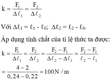 Trắc nghiệm Lực đàn hồi của lò xo - Định luật húc có đáp án năm 2021 (phần 2)