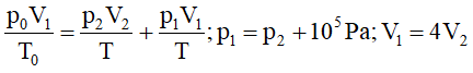 Trắc nghiệm Phương trình trạng thái của khí lí tưởng có đáp án năm 2021 (phần 2)
