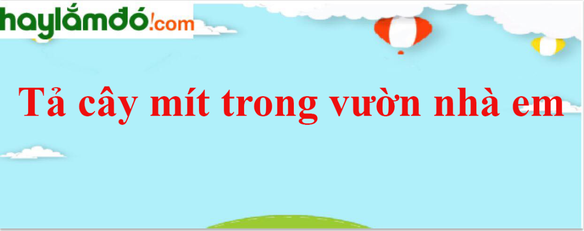 Tả cây mít trong vườn nhà em năm 2024 - Văn mẫu lớp 4