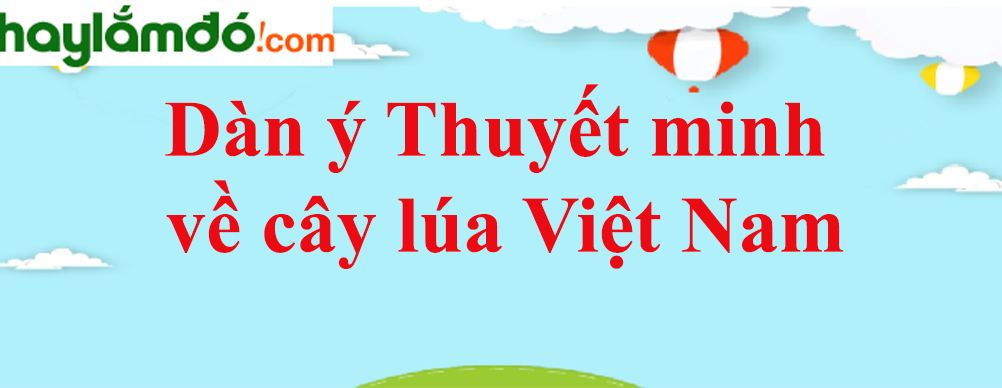 Dàn ý Thuyết minh về cây lúa Việt Nam  năm 2023 - Văn mẫu lớp 9