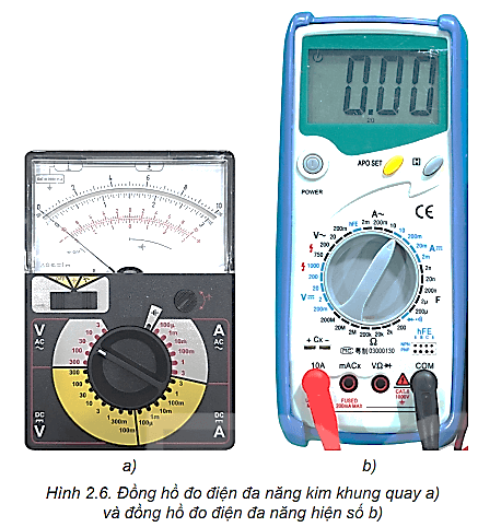 Điều chỉnh vị trí của kim đo, chọn thang đo và cắm các dây đo trên đồng hồ đa năng