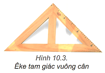 Hãy nghĩ cách dùng êke tam giác vuông cân và dây dọi để kiểm tra xem sàn lớp mình