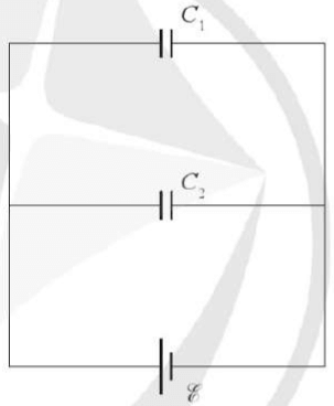 Hai tụ điện có điện dung lần lượt là C1 = 100 µF; C2 = 50 µF và được mắc vào nguồn điện