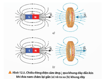 Trong hiện tượng cảm ứng điện từ như thí nghiệm ở Hình 12.5, có sự chuyển hóa từ