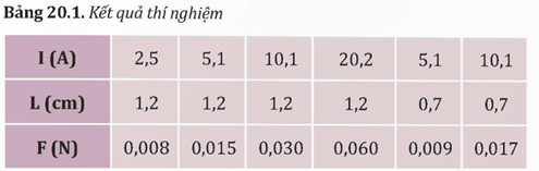 Hình 20.6 là ảnh chụp thí nghiệm đo lực từ của nam châm vĩnh cửu tác dụng