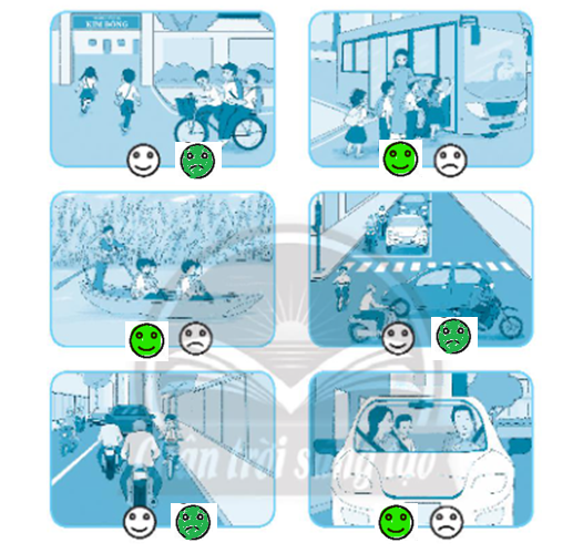 Vở bài tập Đạo đức lớp 3 trang 10, 11, 12 Bài 2: An toàn khi đi trên các phương tiện giao thông | Chân trời sáng tạo