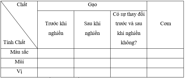 Vở bài tập Khoa học lớp 5 Bài 4: Sự biến đổi hoá học của chất | Cánh diều