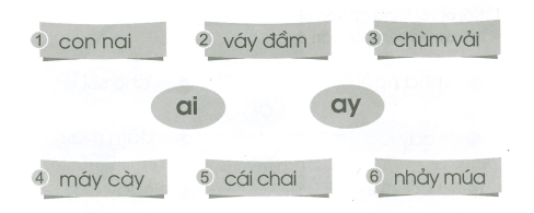 Vở bài tập Tiếng Việt lớp 1 trang 5, 6 Bài 97: ai, ay | Cánh diều