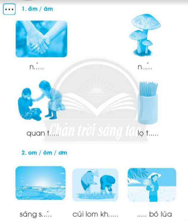Vở bài tập Tiếng Việt lớp 1 trang 43, 44, 45 Chủ đề 13: Thăm quê - Chân trời sáng tạo