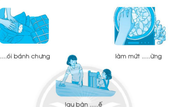 Vở bài tập Tiếng Việt lớp 1 trang 21, 22, 23, 24, 25, 26 Chủ đề 23: Tết quê em - Chân trời sáng tạo