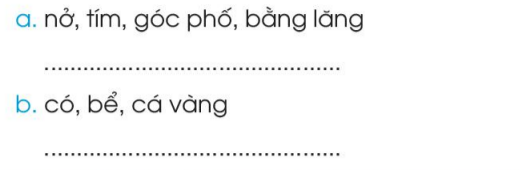 Vở bài tập Tiếng Việt lớp 1 Tập 1 trang 53 Bài 59: ang, ăng, âng