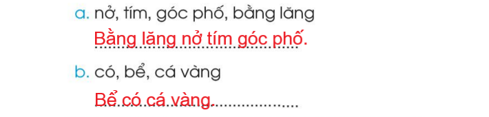 Vở bài tập Tiếng Việt lớp 1 Tập 1 trang 53 Bài 59: ang, ăng, âng