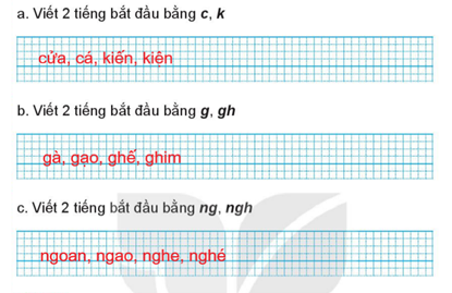 Vở bài tập Tiếng Việt lớp 1 Tập 1 trang 70,  trang 71 Bài 82: Ôn tập